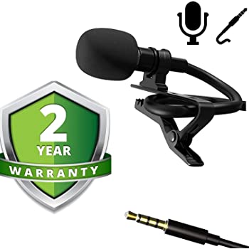 Boya BYM1 Omnidirectional Lavalier Condenser Microphone with 20ft Audio Cable (Black): Amazon.in: Musical Instruments